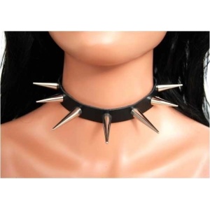 Choker piele naturala Tinte Conice - Img 2