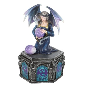 Cutie bijuterii design Anne Stokes - Dragon Friendship Spring Box