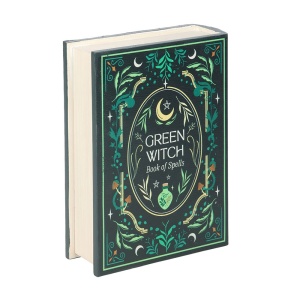Cutie bijuterii in forma de carte Green Witch - Img 3