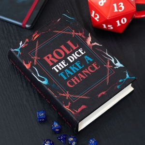 Cutie bijuterii in forma de carte Roll the Dice, Take a Chance 21 cm