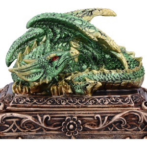 Cutie pentru bijuterii cu dragon Gardianul Comorii, 13 cm - Img 6