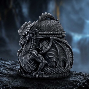 Cutie pentru bijuterii dragon Darkwing Treasure – decor gotic fantasy ( 13.3 cm ) - Img 7