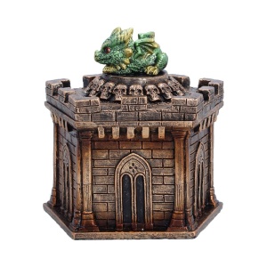 Cutie pentru bijuterii dragon Warden of the Crypt – decor gotic fantasy ( 12.5 cm ) - Img 2