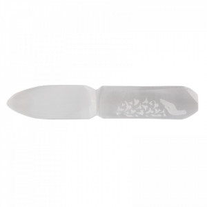 Cutit ritualic din Selenit - Eliberarea obligatiunilor 20cm - Img 3
