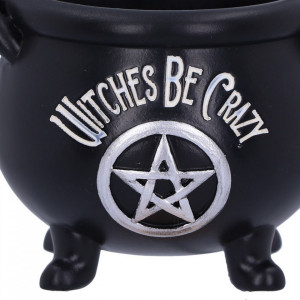 Decoratiune cu agatatoare cazanul vrajitoarei Witches Be Crazy 6.1 cm - Img 6