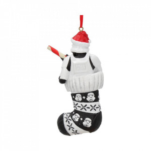 Decoratiune cu agatatoare licenta Star Wars - Stormtrooper In Ciorap 11.5 cm - Img 5