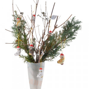 Decoratiune pentru bradul de Craciun - Bufnita de padure 6 cm - Img 5