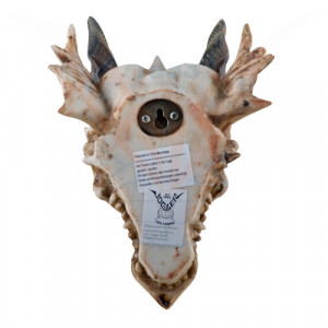 Decoratiune pentru perete craniu Dragon Fioros 18cm - Img 2