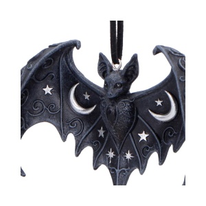 Decoratiune suspendata liliac cu luna si stele Lunar Wing 7,2 cm - House of Obscura - Img 4