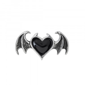 Inel gotic liliac Suflet negru (L-W)