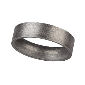 Inel otel inoxidabil cu aspect antichizat Metal 0.6cm