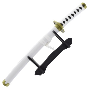 Mini sabie decorativa katana cu suport pentru birou One Piece - Roronoa Zoro 42.5 cm - Img 3
