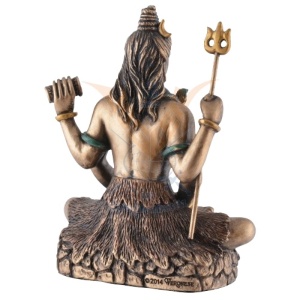 Mini statueta finisaj bronz zeul hindus Shiva 8 cm - Img 6