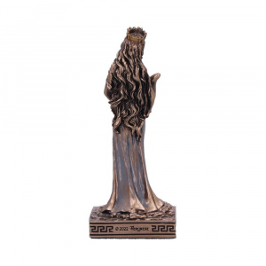 Mini statueta mitologica zeita norocului Fortuna cu Cornul Abundentei 9 cm - Img 3