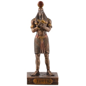 Mini statueta mitologica zeul egiptean Thoth 9 cm - Img 2