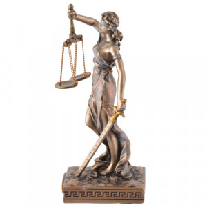 Mini statueta zeita dreptatii Justitia 10cm - Img 5
