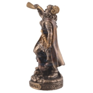 Mini statueta zeu nordic Heimdall 9 cm - Img 3