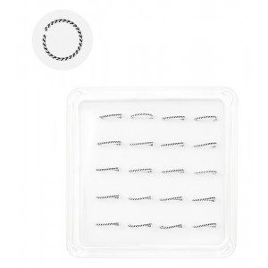 O bucata cercel piercing pentru nas din argint Impletitura Simpla 8 X 0.5mm