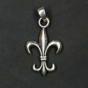 Pandantiv argint Fleur de Lys 3.8cm