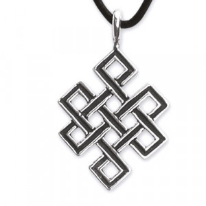 Pandantiv argint Nod Tibetan 4.7cm