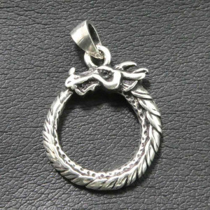 Pandantiv argint Ouroboros 3.2cm - Img 2