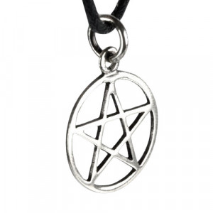 Pandantiv argint Pentagrama mica 2cm - Img 2