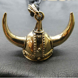 Pandantiv bronz Coif viking 4cm - Img 2