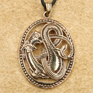 Pandantiv bronz Sarpe celtic 4.5cm