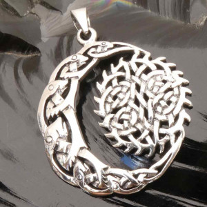 Pandantiv celtic argint Luna si Soare 4.4cm - Img 4