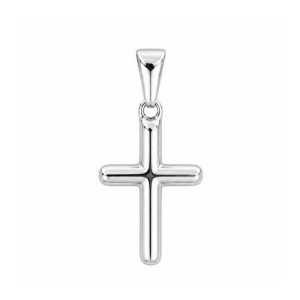 Pandantiv Cruce Mica din Otel Inoxidabil 304 – Design Minimalist, 19 mm