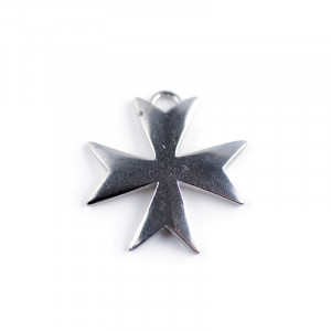 Pandantiv Crucea Malteza , talisman pentru curaj si loialitate, 3.2 cm - Img 1