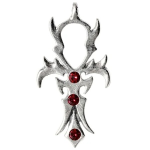 Pandantiv cu lantisor, placat cu argint, Crucea Impilor, talisman pentru dezvoltare personala