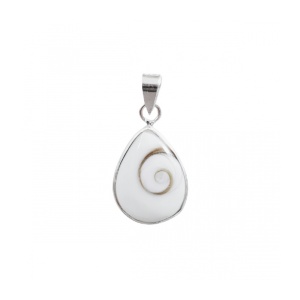 Pandantiv din argint si scoica Ochiul lui Shiva 1.6 cm