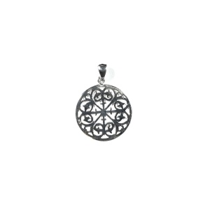 Pandantiv Mandala din Argint 925 – Simbol Echilibru Spiritual si Protectie 20 mm