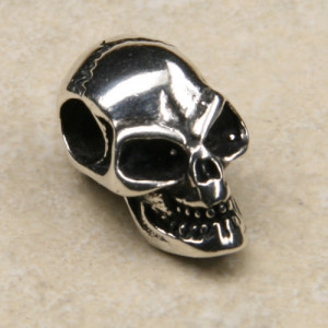 Pandantiv talisman argint Craniul norocos 1.7cm - Img 2