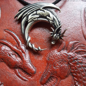 Pandantiv talisman din argint Dragon, talisman pentru putere si intelepciune - Img 4