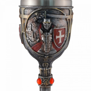 Pocal Cavaler Cruciat in Lupta 18cm 150ml