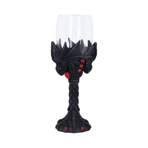 Pocal gotic cu dragon si cupa din sticla Nightflame - Img 2