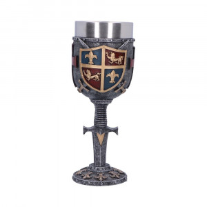 Pocal Sabie si Scut Medieval 19 cm - Img 5