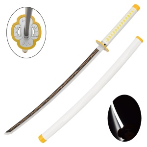Sabie decorativa cu led katana Demon Slayer - Kimetsu no Yaiba ( galben ) 98 cm