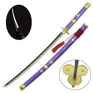 Sabie decorativa cu led katana One Piece - Roronoa Zoro ( Enma ) 98 cm