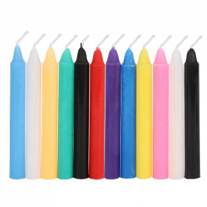 Set 12 lumanari magice pentru ritualuri - protectie, vindecare, iubire, succes, 10x1 cm - Img 3