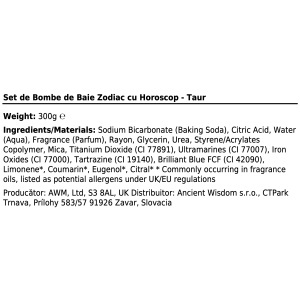 Set 2 bombe de baie artizanale cu mesaj ascuns Zodiac - Taur - Img 5