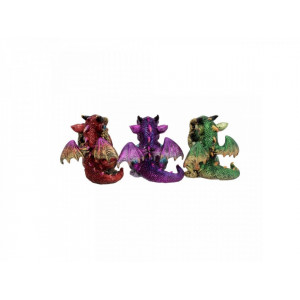 Set 3 statuete Trei dragonei intelepti 9 cm - Img 4