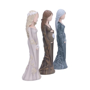 Set 3 statuete Zeita Tripla Wicca - Fecioara, Mama si Batrana, 15 cm - Img 4