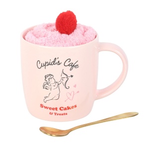 Set cana si sosete pufoase Cupid's Cafe, capacitate 350ml - Img 2