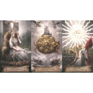 Set carti tarot cu brosura de instructiuni si carte despre arta tarotului Cerul si Pamantul - Img 5