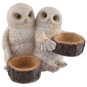 Set solnita si pipernita Bufnite albe 14cm - Img 4
