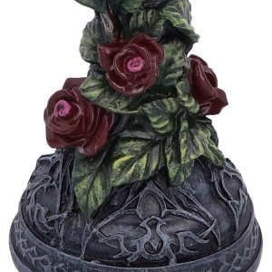 Sfesnic gotic cu trandafiri rosii Scarlet Rose 20,4 cm - Nemesis Now - Img 5