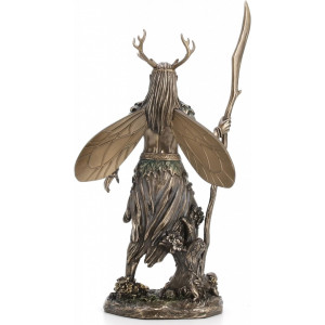 Statueta bronz si rasina, mitologie celtica, Druidul 27 cm - Img 2
